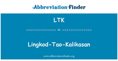 ltk meaning